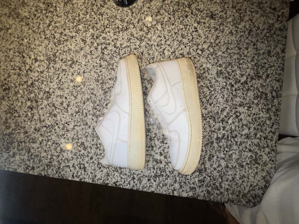 Nike Air Force 1 Low Youth Sneakers, White, Size 6.5Y